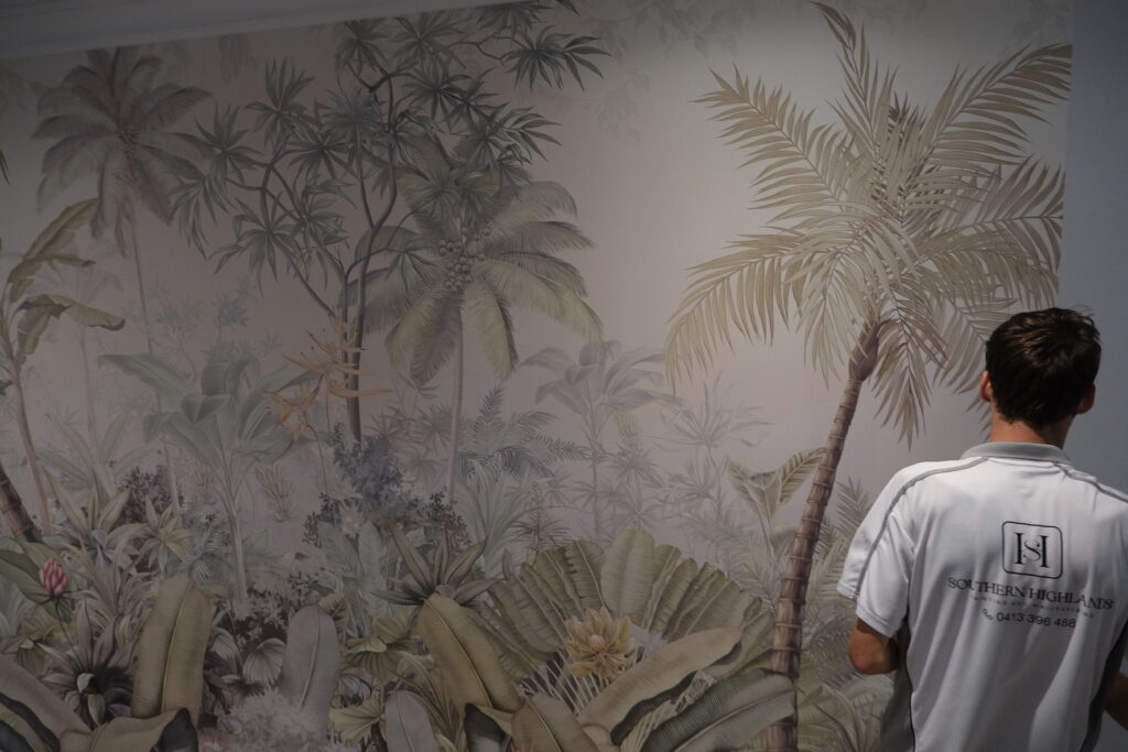 Wallpaper installation by SHPW at home in Bowral, Southern Highlands