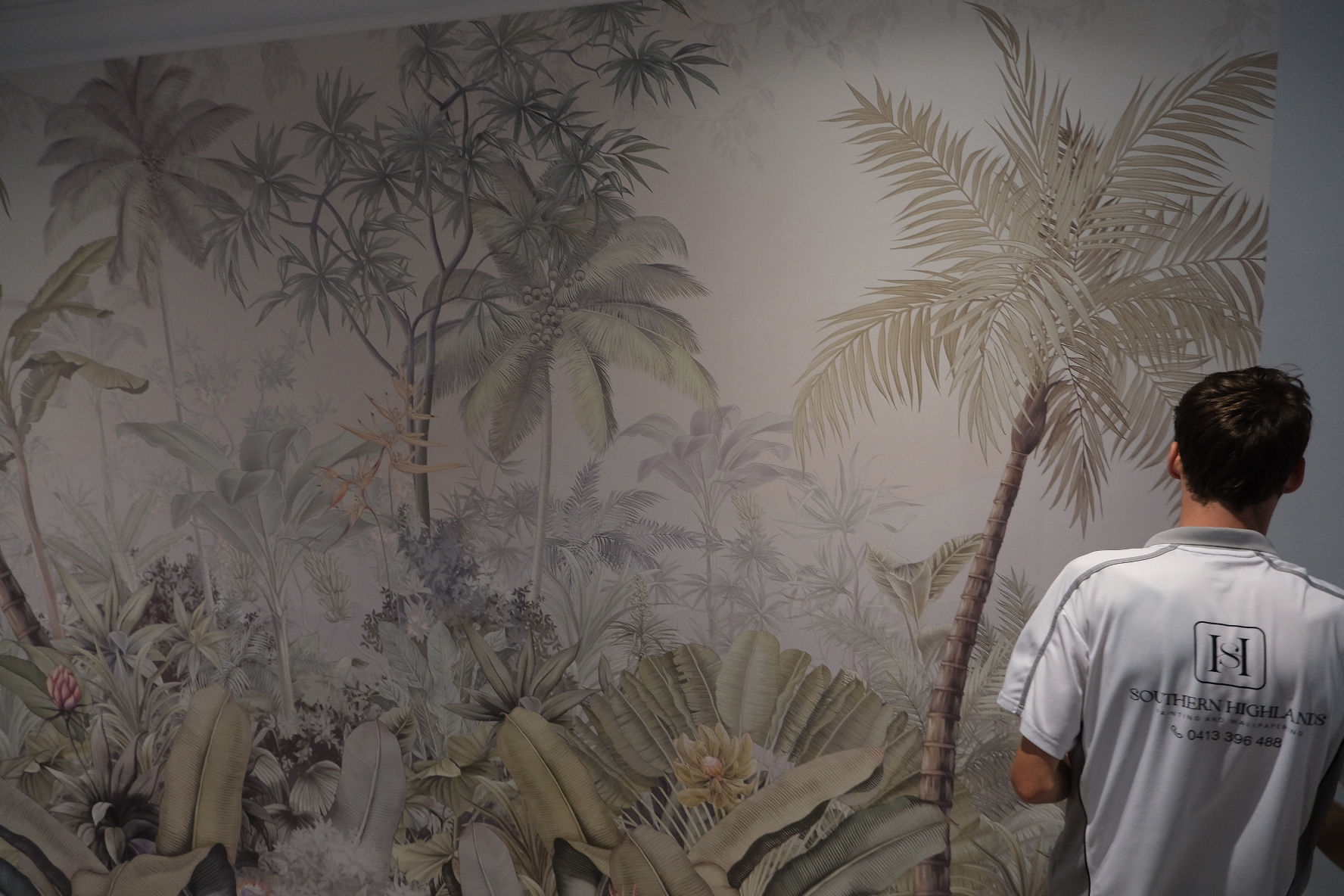 Wallpaper installation by SHPW at home in Bowral, Southern Highlands