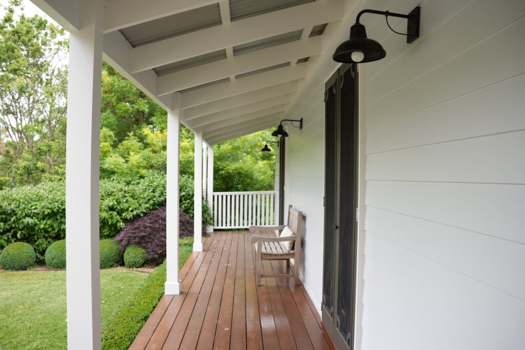 Wrap around deck on exterior of home in Burradoo Southern Highlands, freshly painted by Southern Highlands Painting and Wallpapering crew
